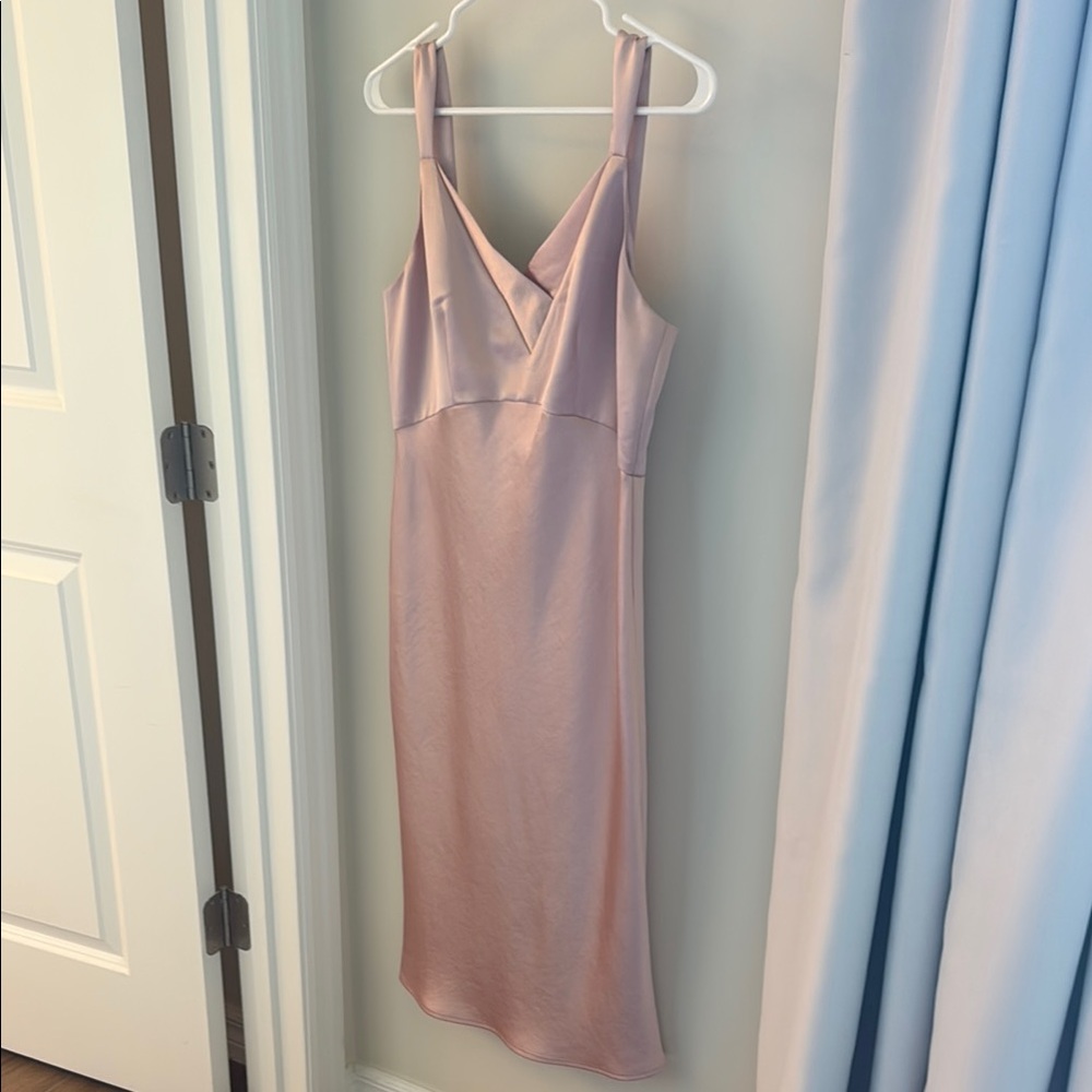 Express Blush Pink Satin Dress